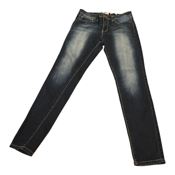 YMI Mid Rise Skinny Stretch Ankle Pants Blue Jeans Women's Junior's Size 11 - Picture 3 of 11